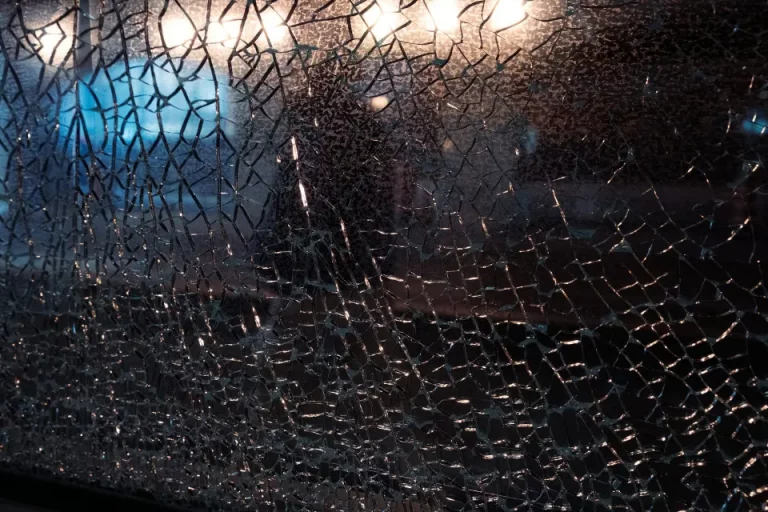 shattered windshield